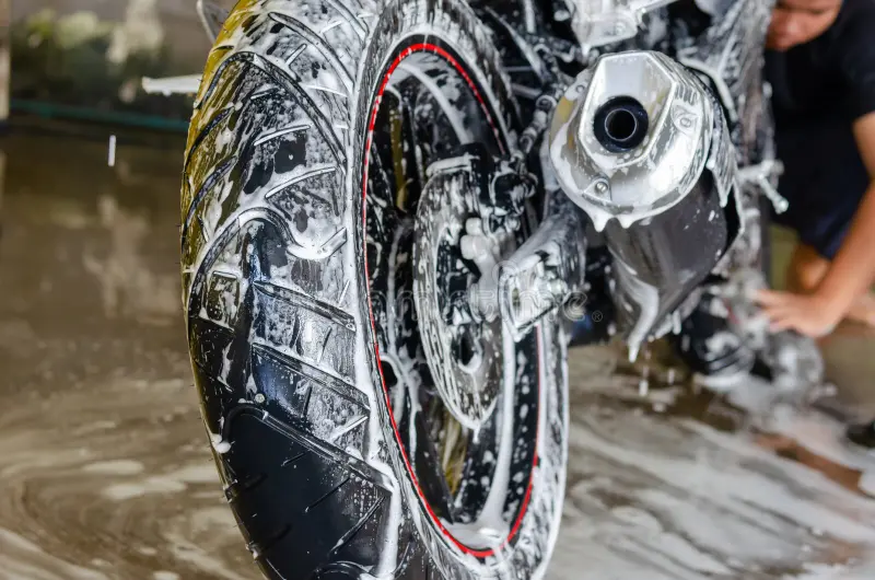 motorcycle foam wash at mirpur dhaka bangladesh